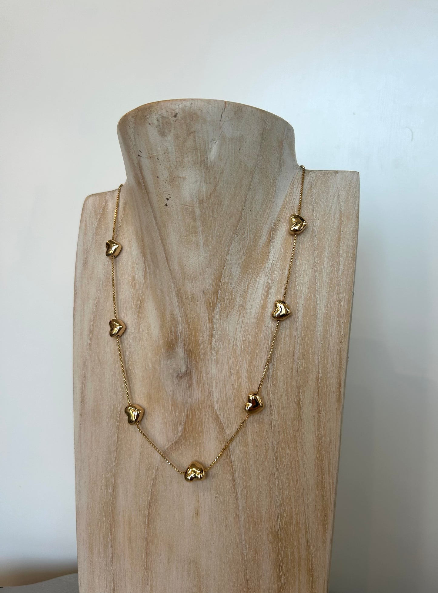 Bubble Heart Necklace - Gold