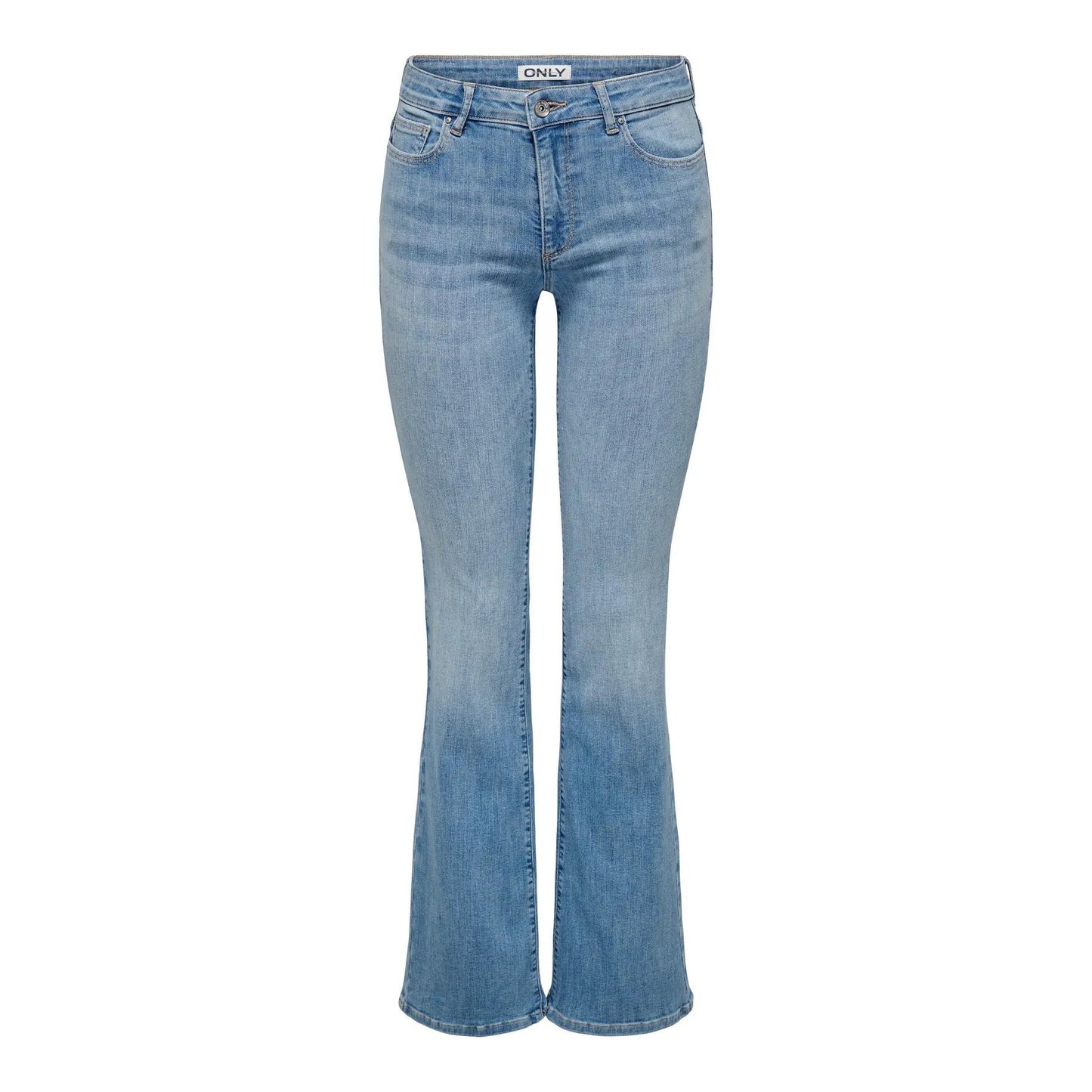 ANN MID WAIST FLARED DNM JEAN - Light Blue Denim