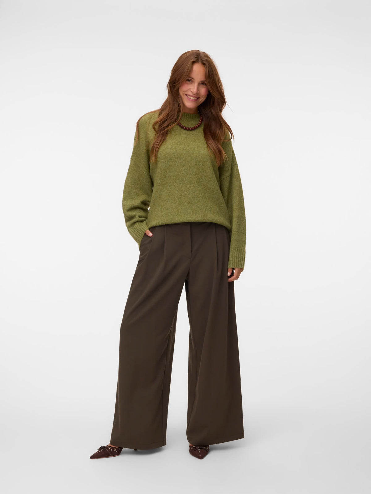 BOOM LS O-NECK PULLOVER - Sphagnum