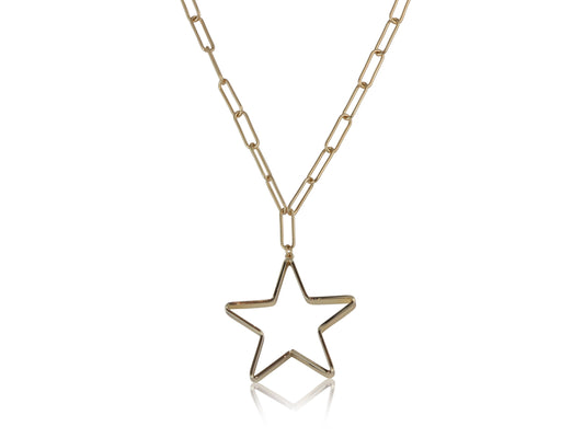 Ivy Star Chain Necklace: GOLD