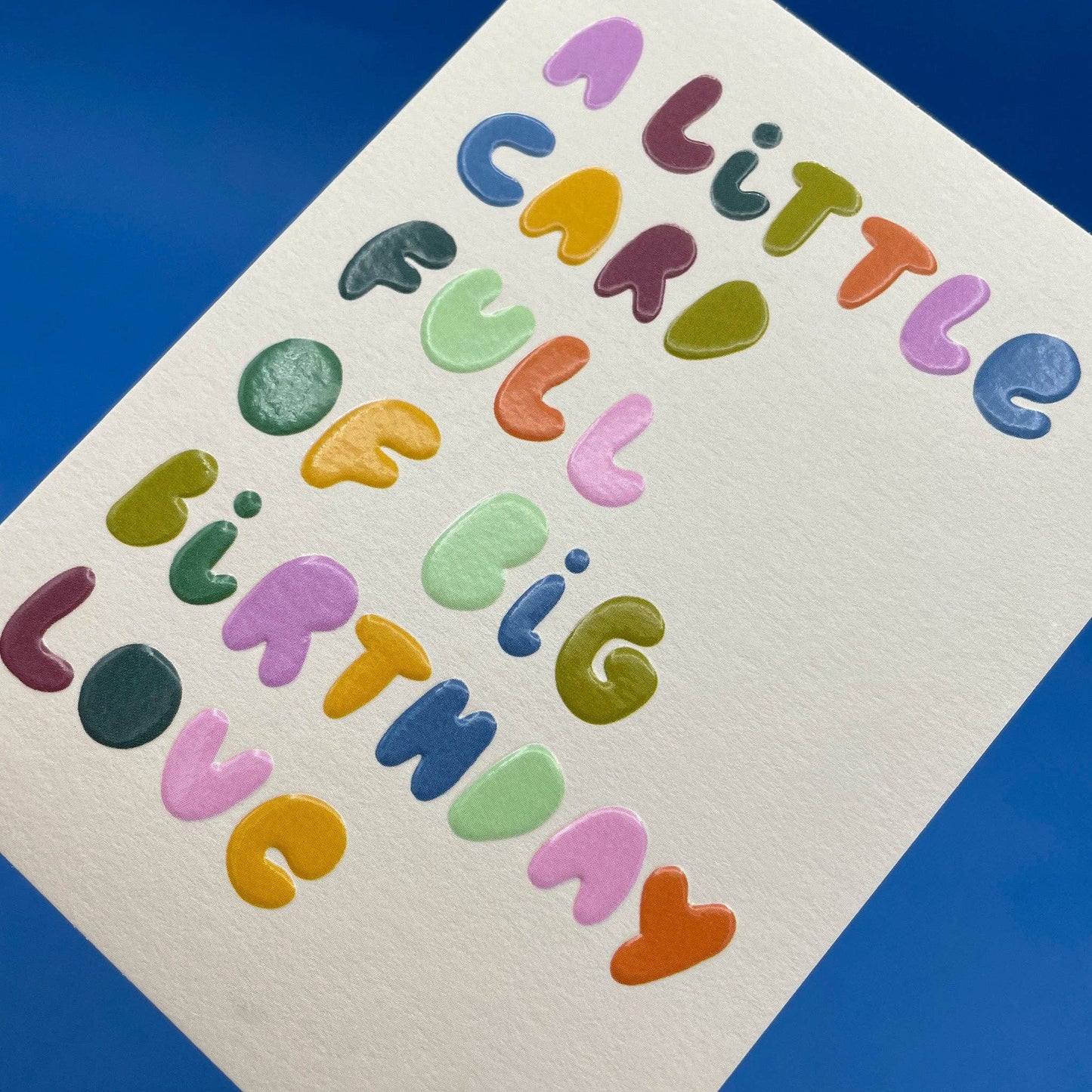 Little card full of big Birthday Love - Small Card