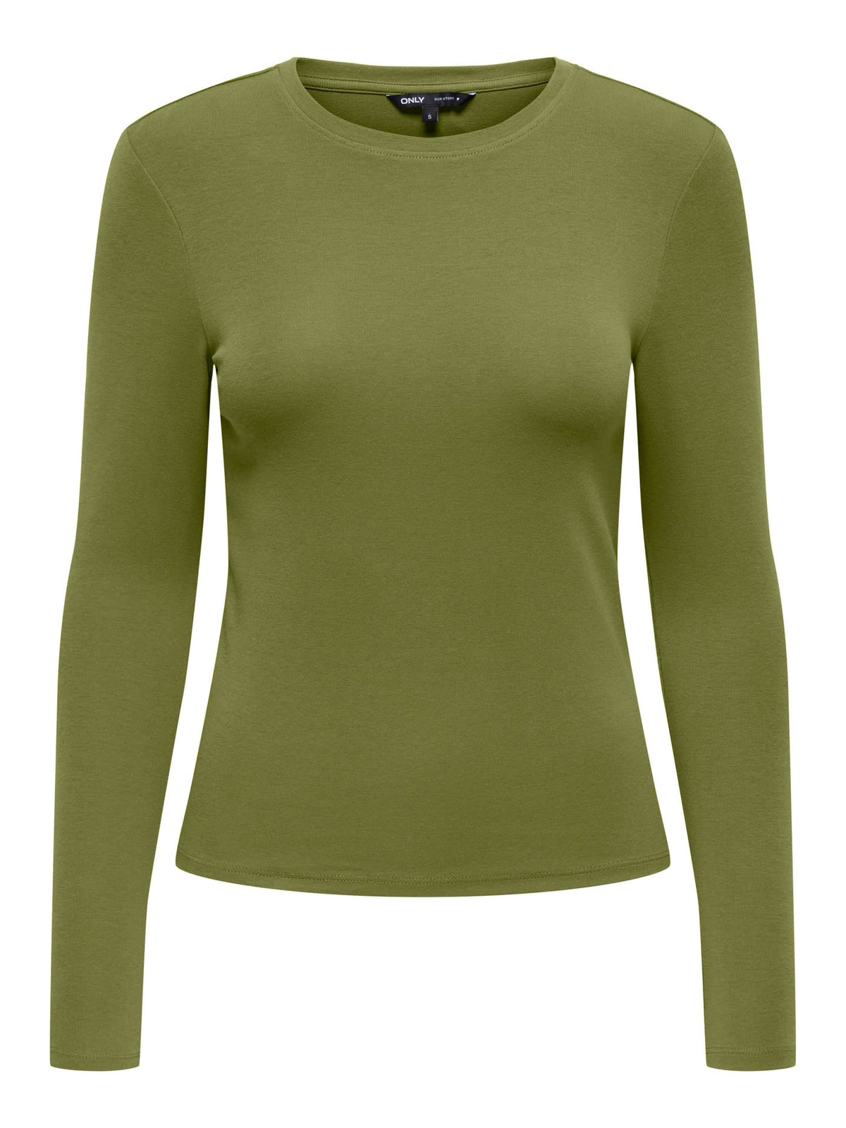 RILEY O-NECK L/S TOP JRS - Peat Moss