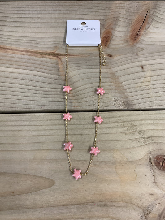 Star pink necklace