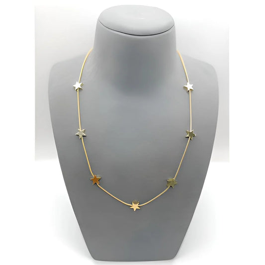 Star Chain Necklace - Gold