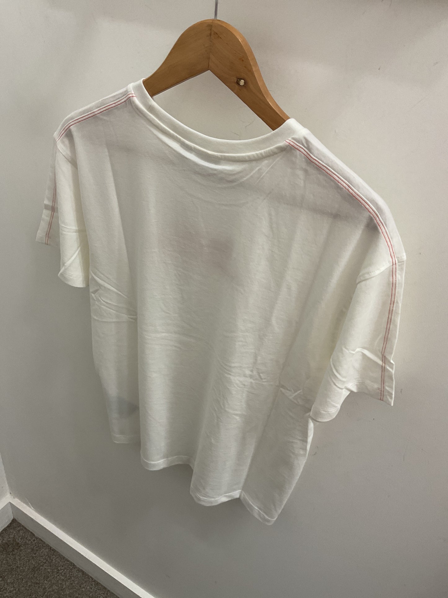 IHMITTE Bonjour Tee - Cloud Dancer / Red