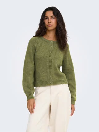 ALYSSA LS RAGLAN CARDIGAN KNIT