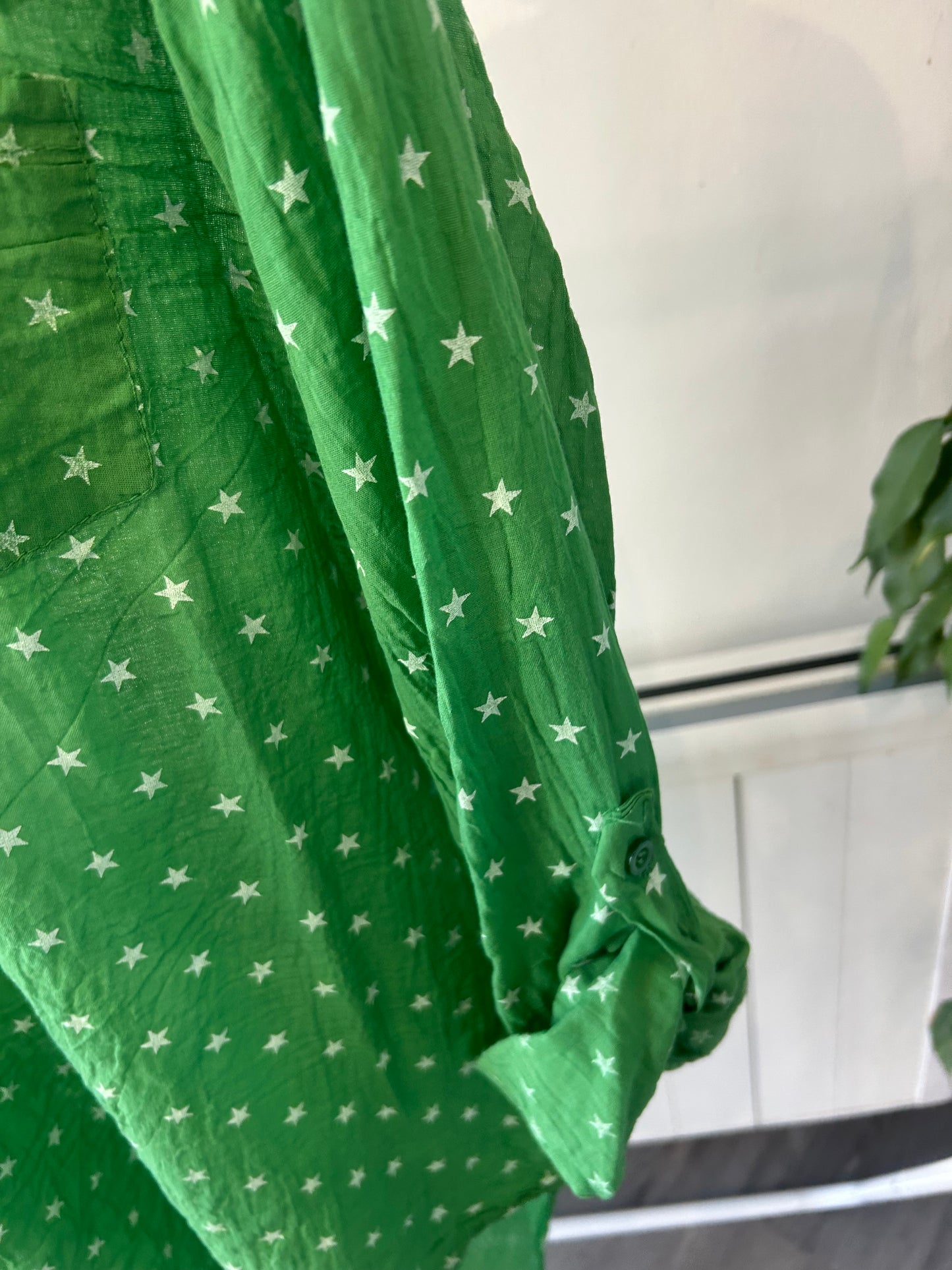 STAR TEXTURED SHIRT - Green