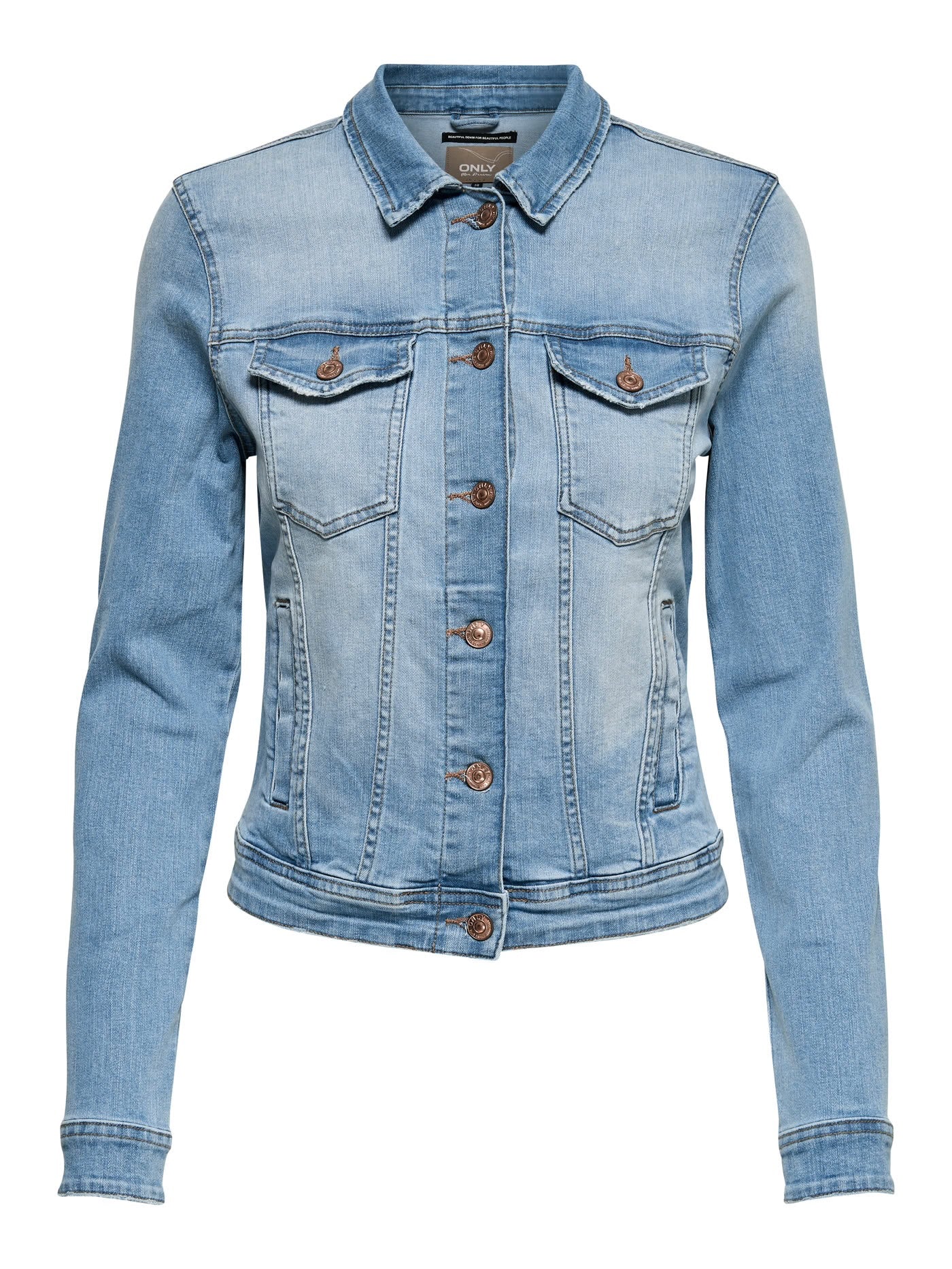 TIA DNM JACKET - Light Blue Denim