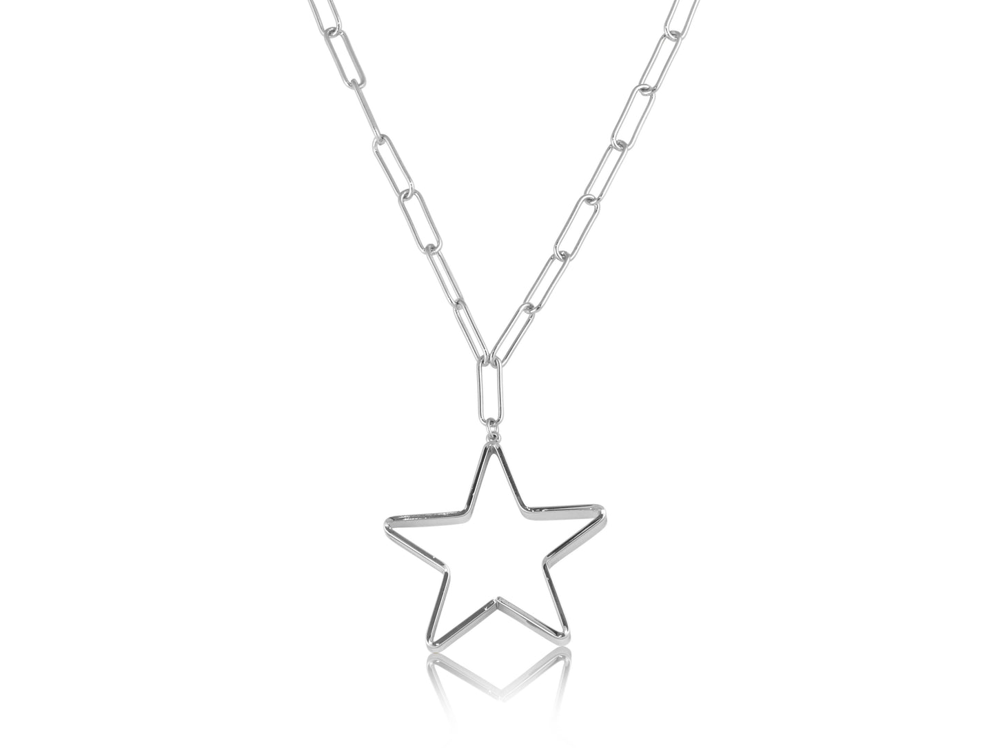Ivy Star Chain Necklace: SILVER