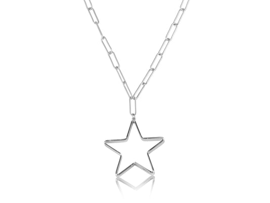 Ivy Star Chain Necklace: SILVER