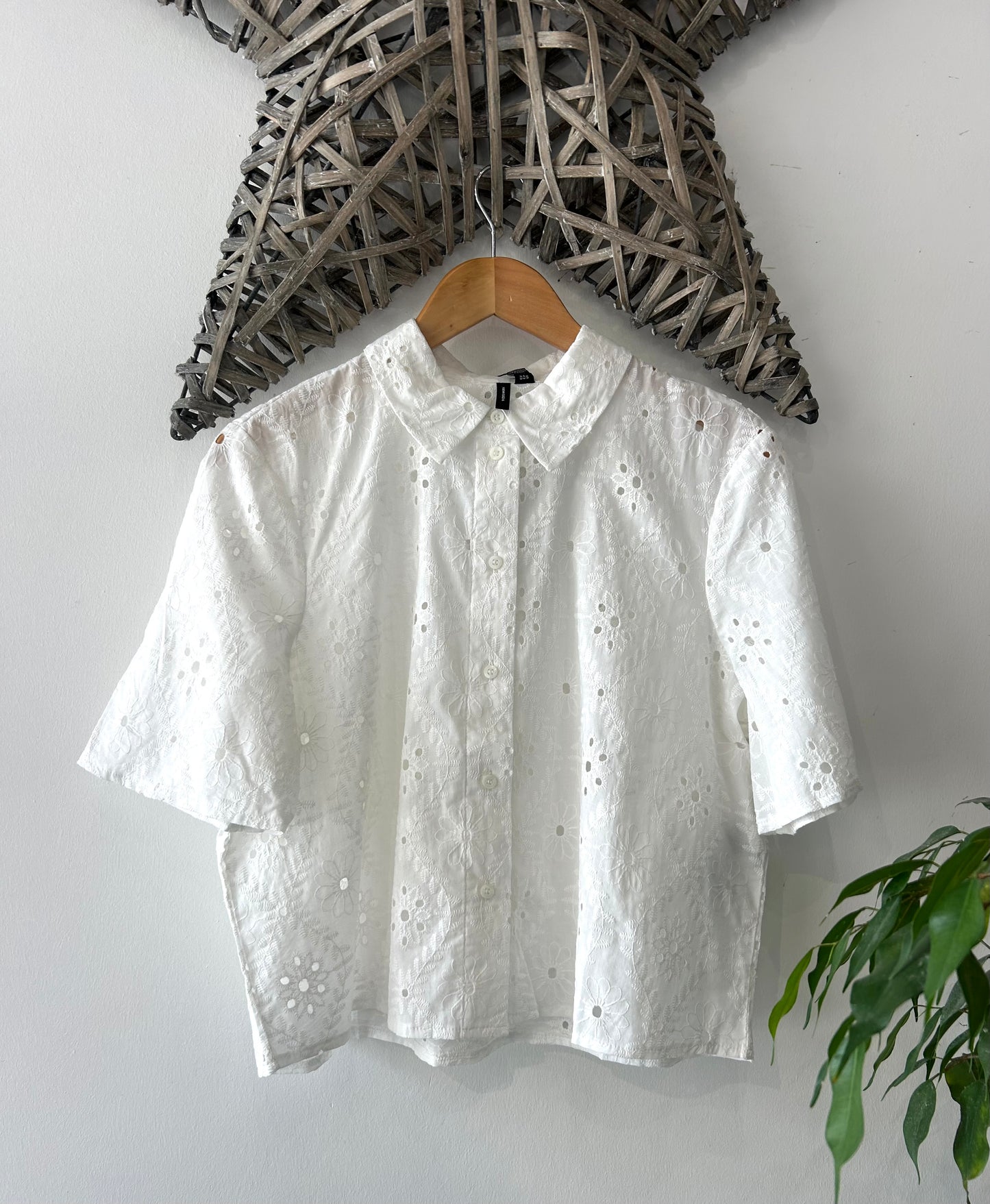 ELIZA Short 2/4 Sleeve Shirt - Snow White