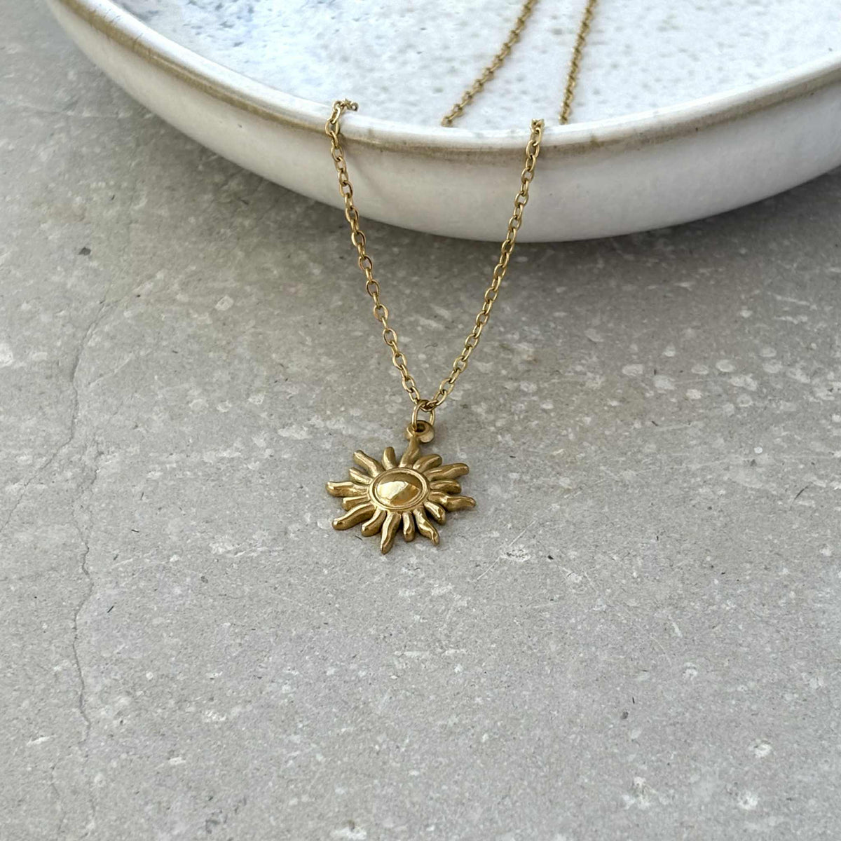 Tarnish Resistant Sun Necklace