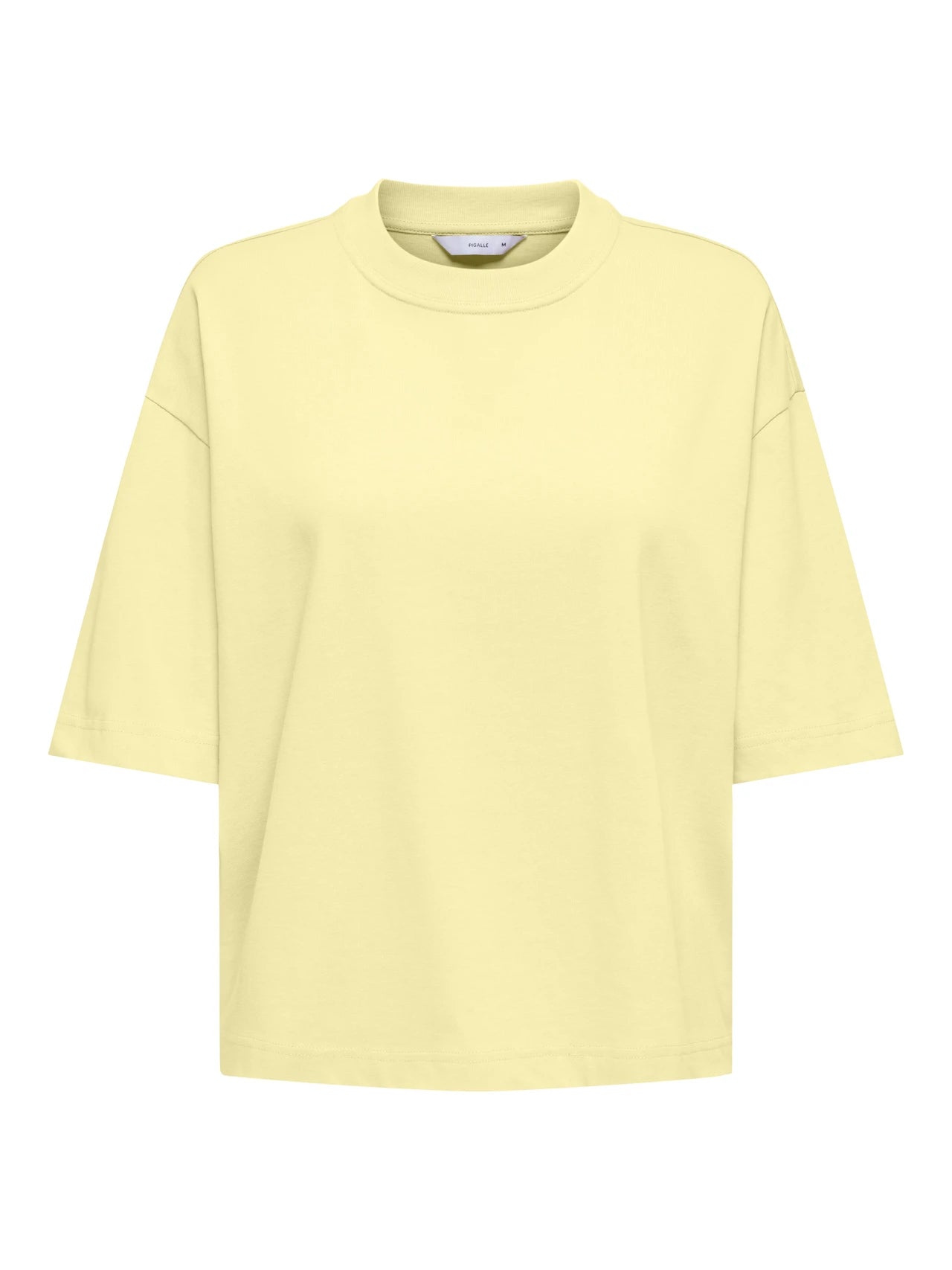 LARA S/S BOXY TEE - Pastel Yellow