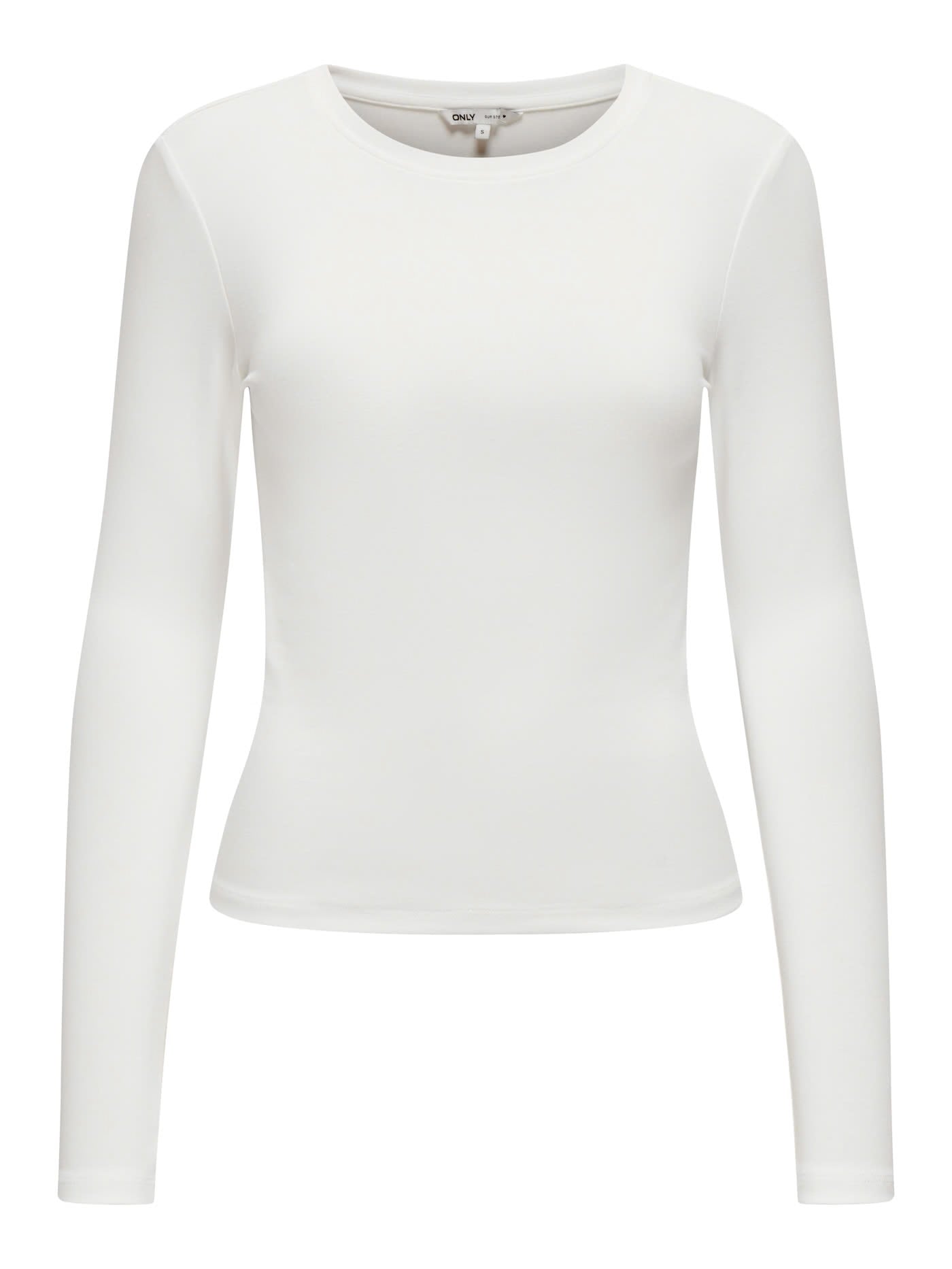 RILEY O-NECK L/S TOP JRS - White