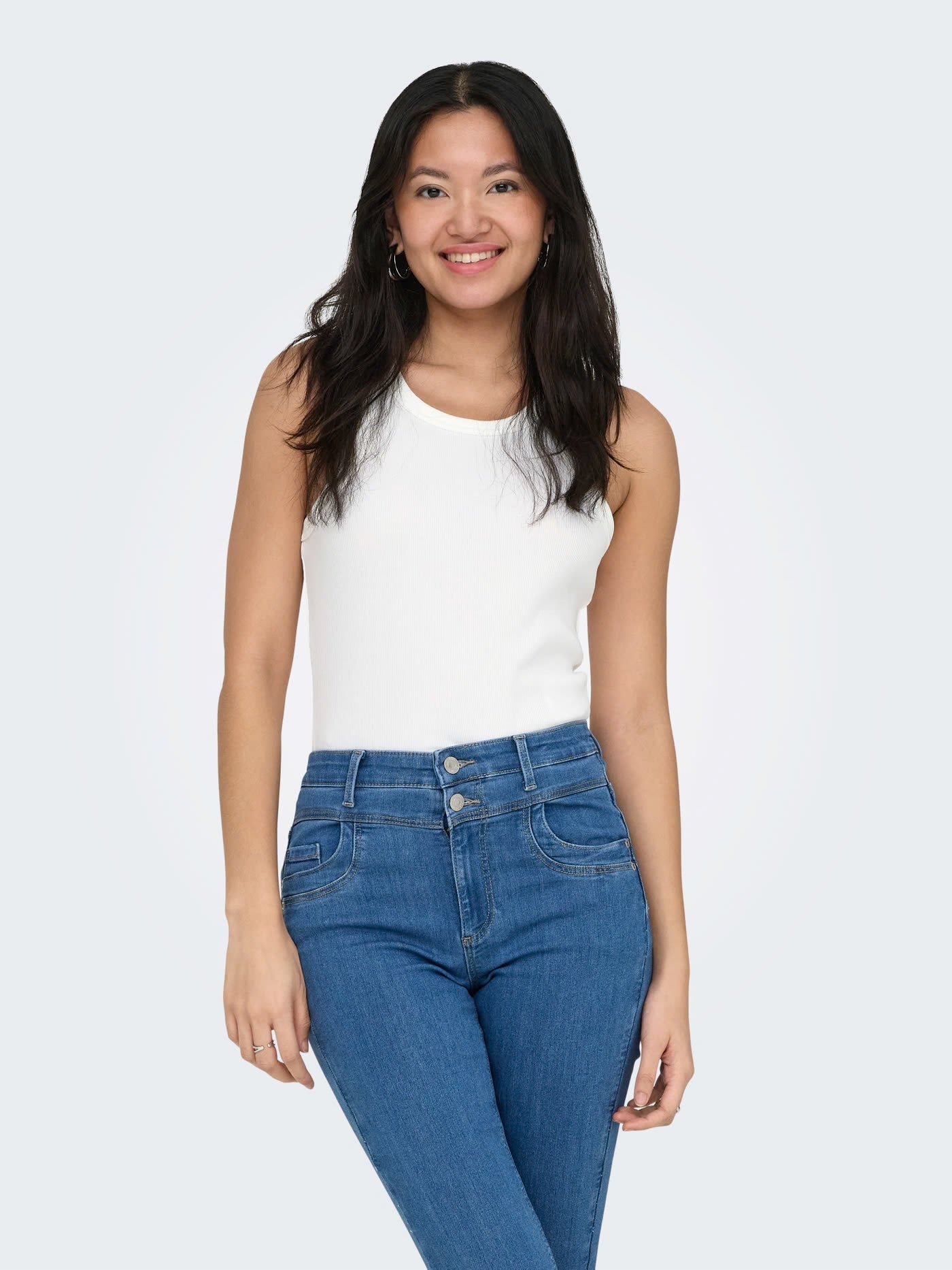 VAL 2-WAY TANK TOP - Cloud Dancer