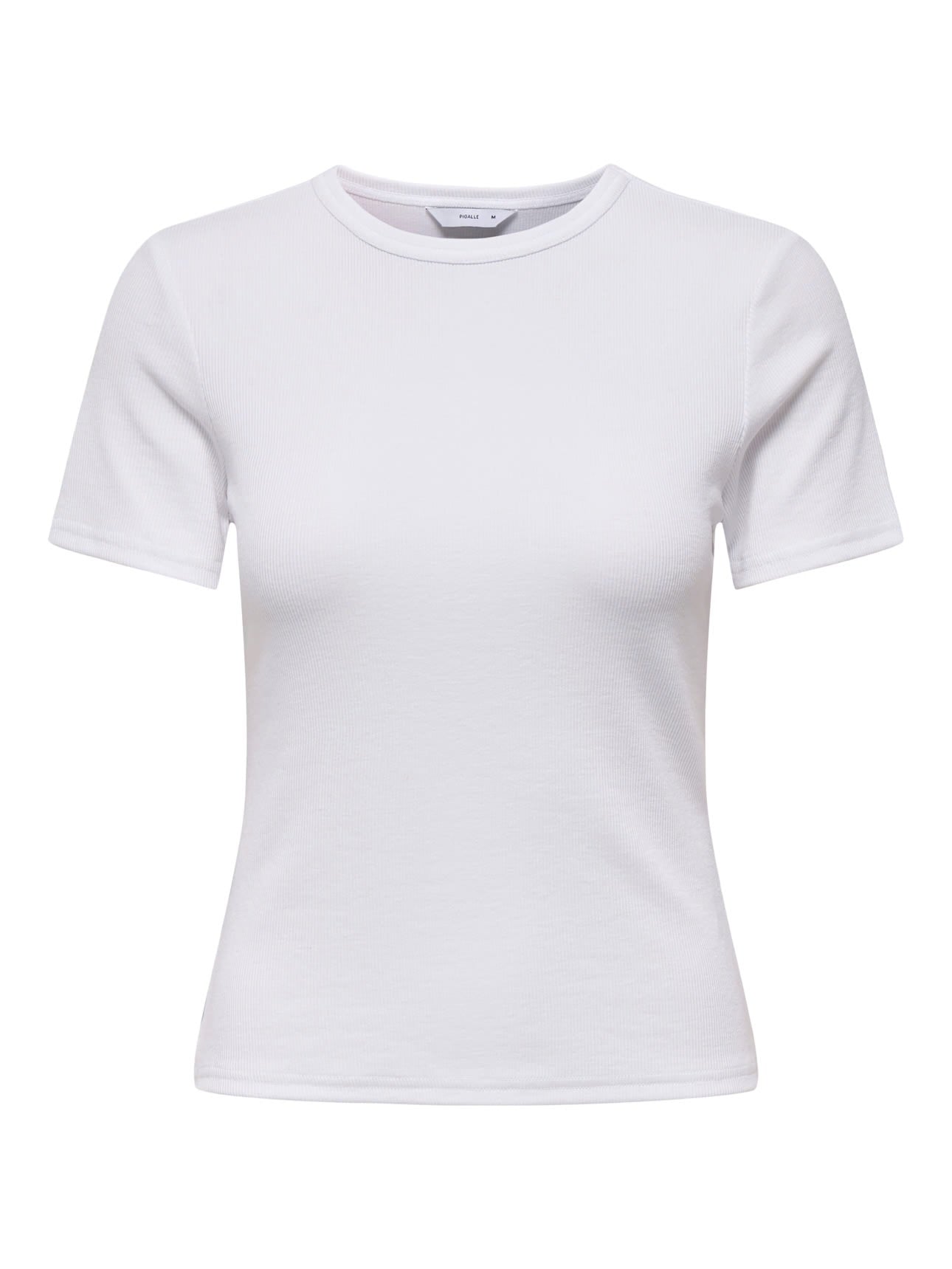 JUNE RIBBED TEE - White