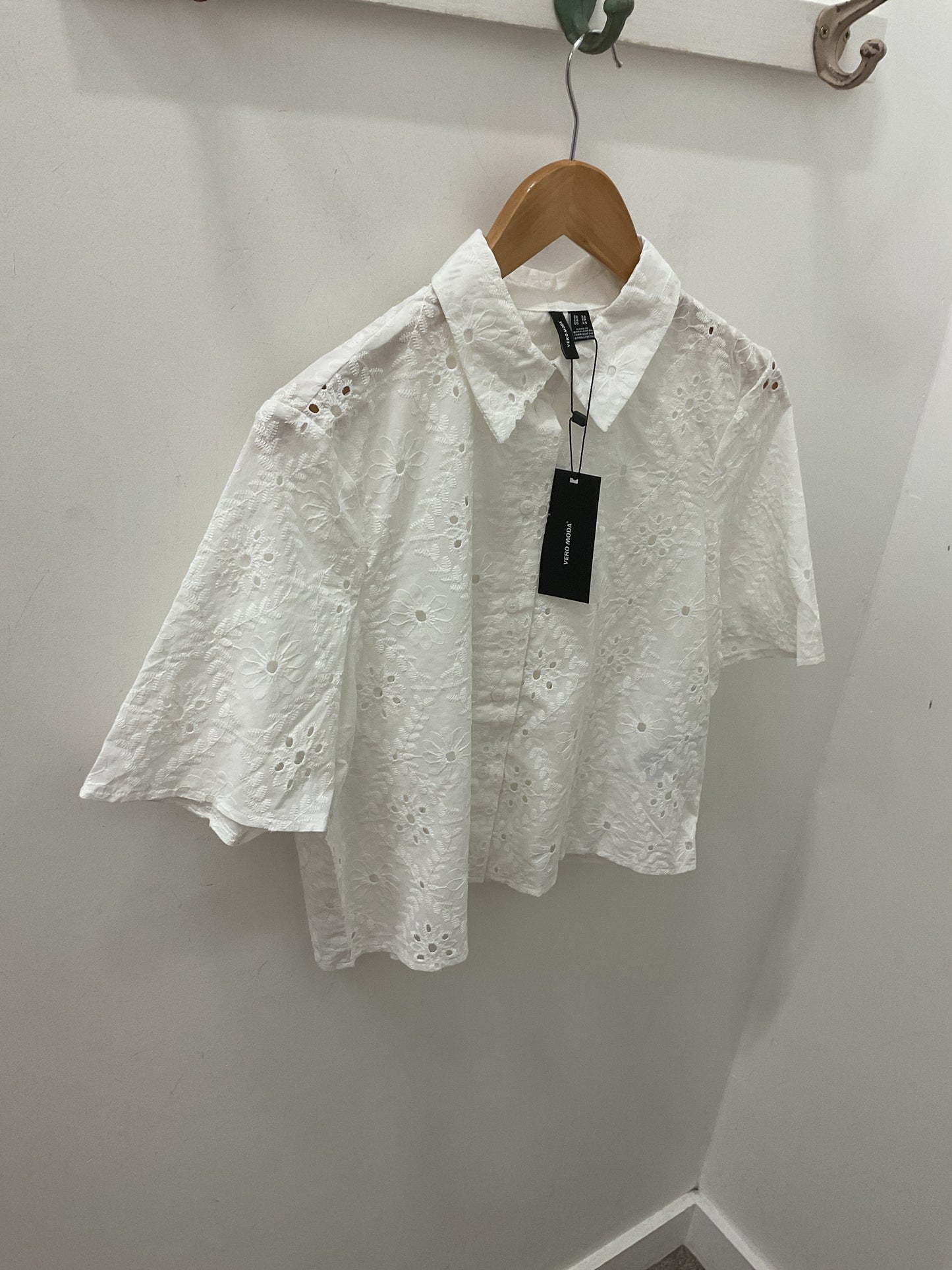 ELIZA Short 2/4 Sleeve Shirt - Snow White