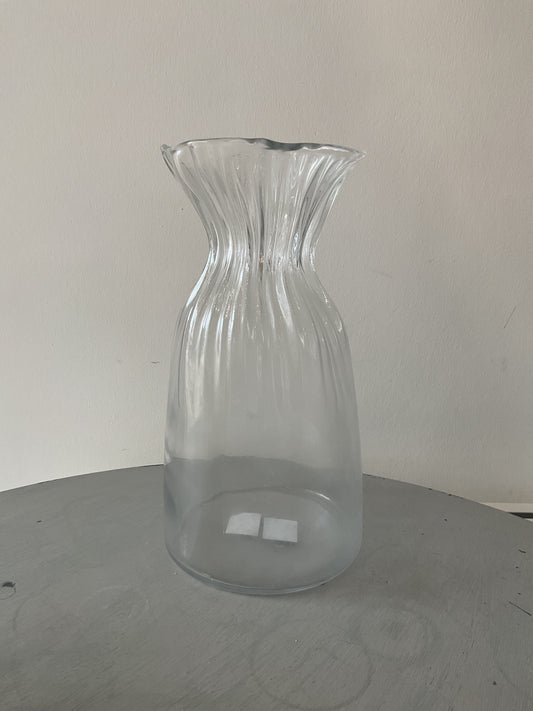 Glass Vase - Clear Scrunch