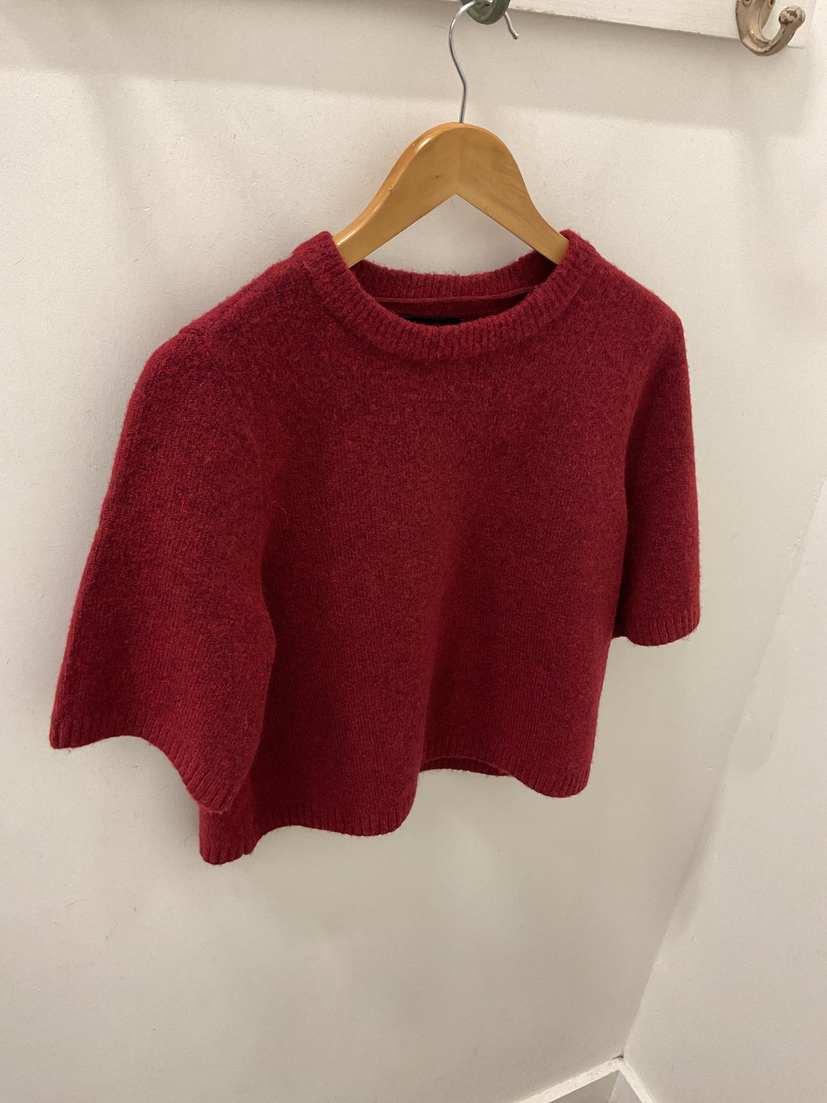 BOOM 2/4 O- NECK OVERSIZED PULLOVER - Biking Red Melange