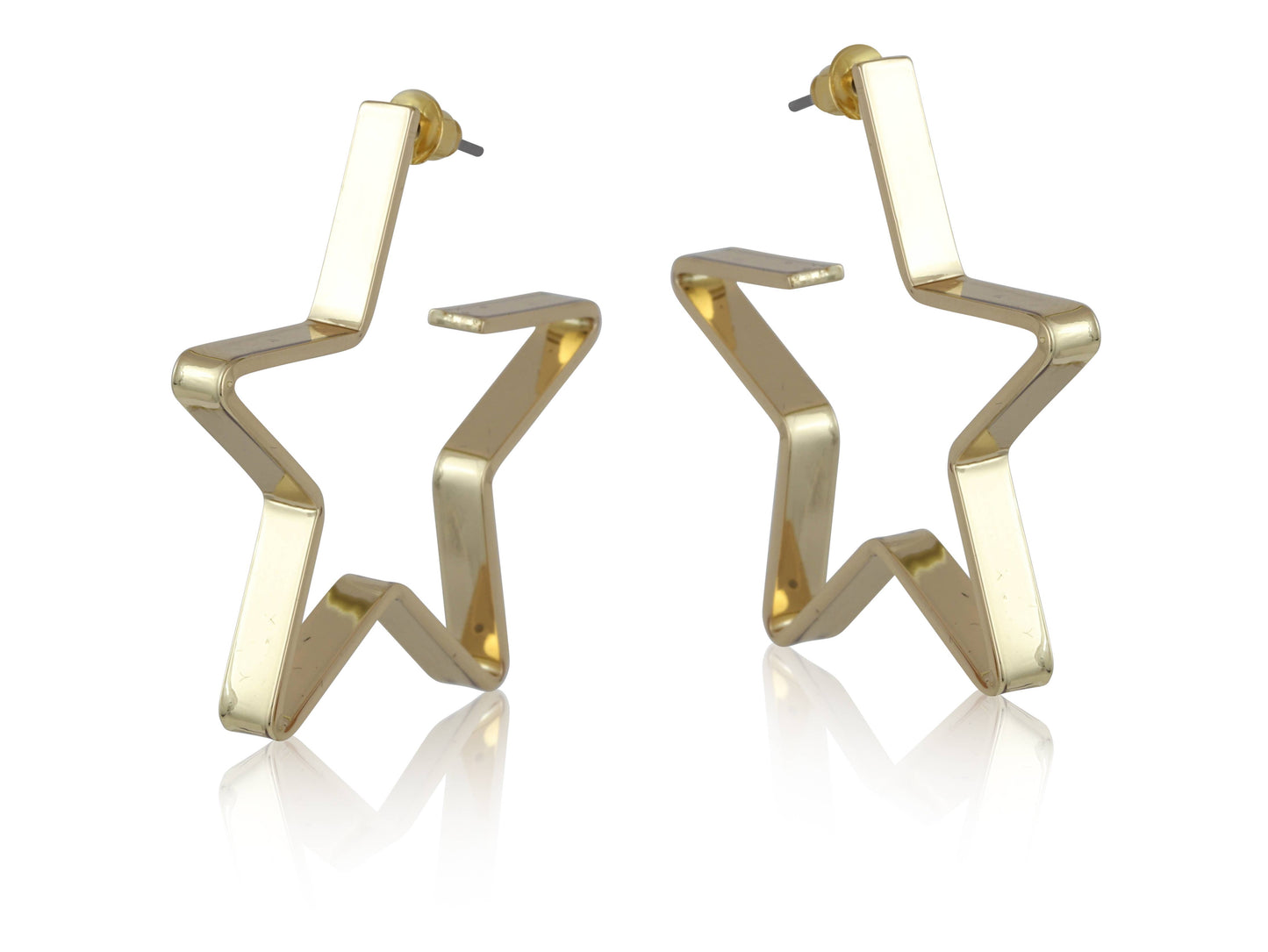 Ivy Oversized Star Earrings: GOLD