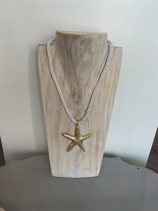 Star Rope Necklace - Gold