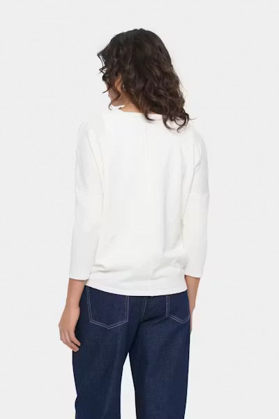 MilaSZ R-Neck Pullover - pearl