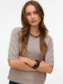 VMSILJE KNITTED PULLOVER - Moonrock