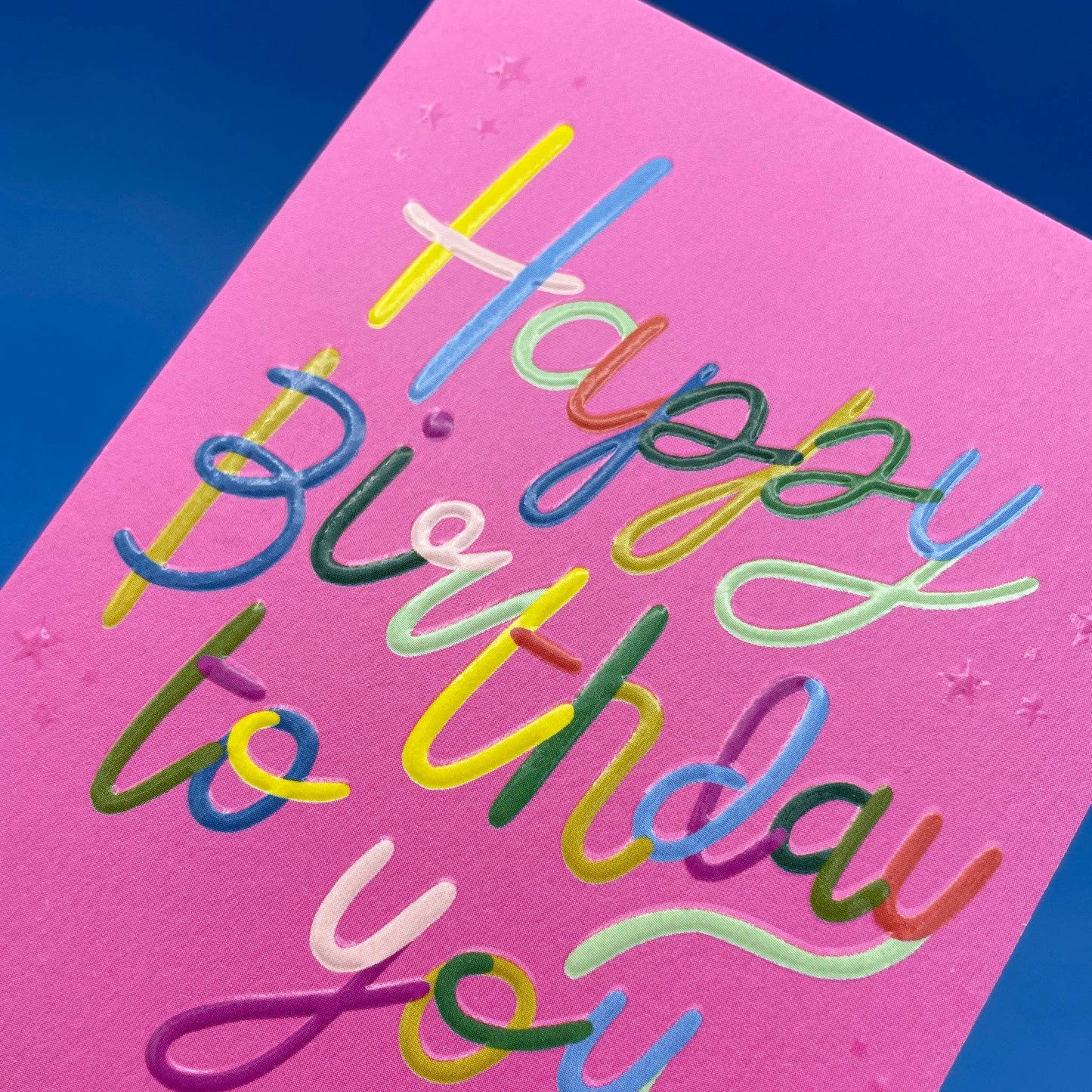 Happy Birthday To You Pink - Small Card