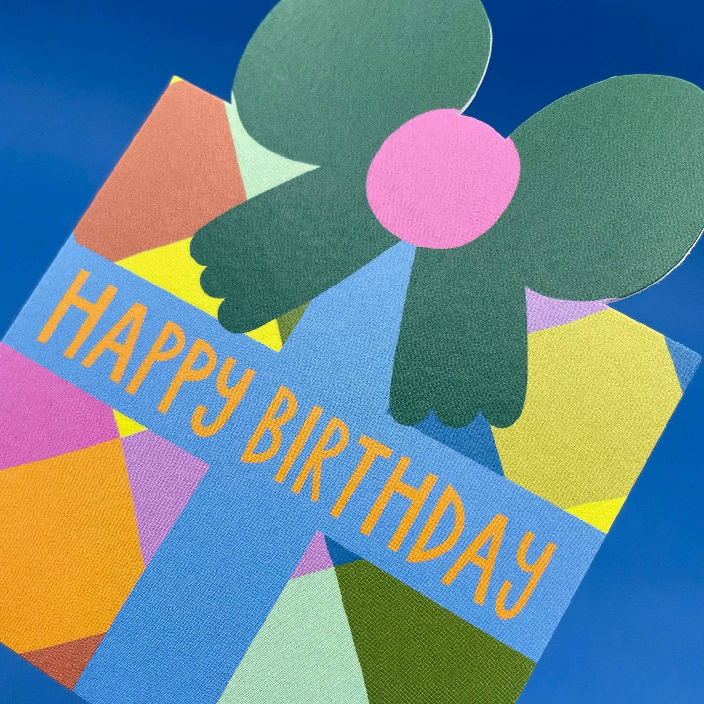 Happy Birthday Die-Cut Present - Small Card