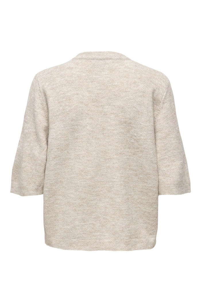 SIMONI 2/4 BOW CARDIGAN KNT - Pumice Stobe