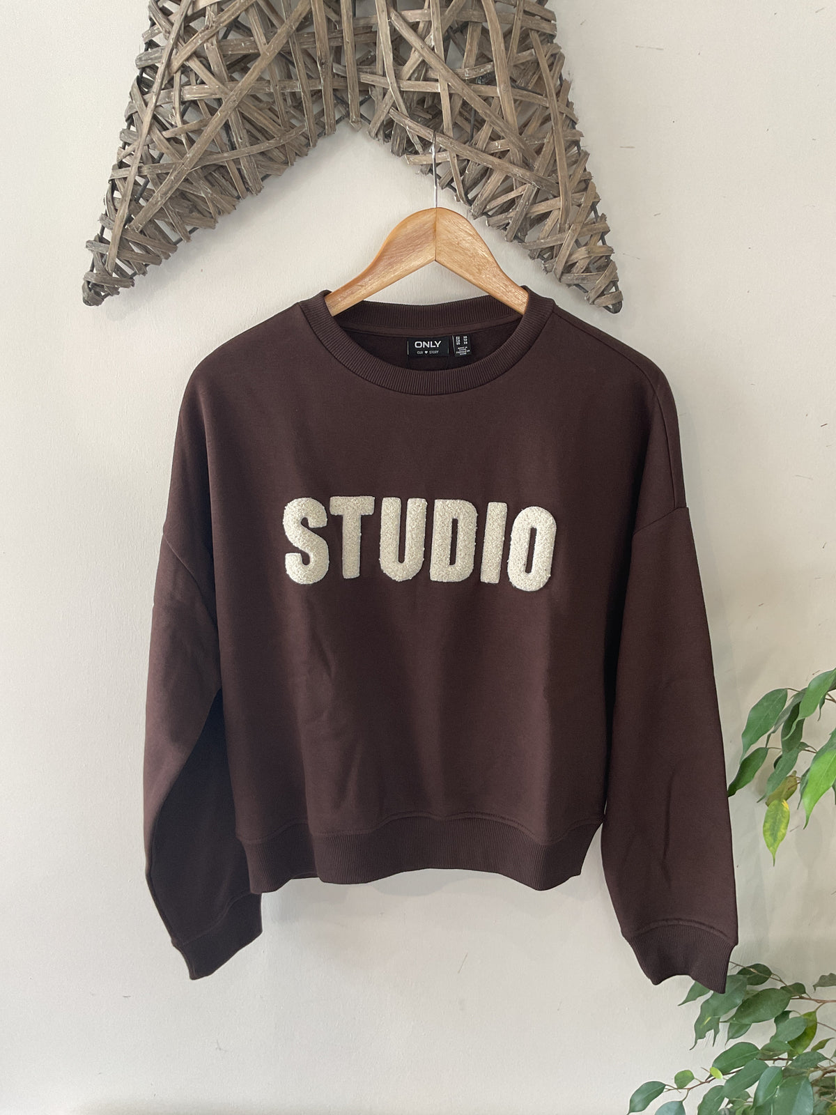 SWEAT LIFE L/S CREW JUMPER - Coffee Bean