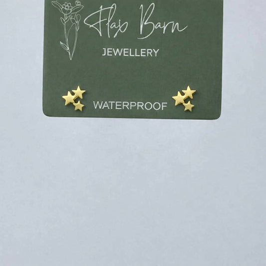 Tarnish Resistant Star Cluster Studs: Gold