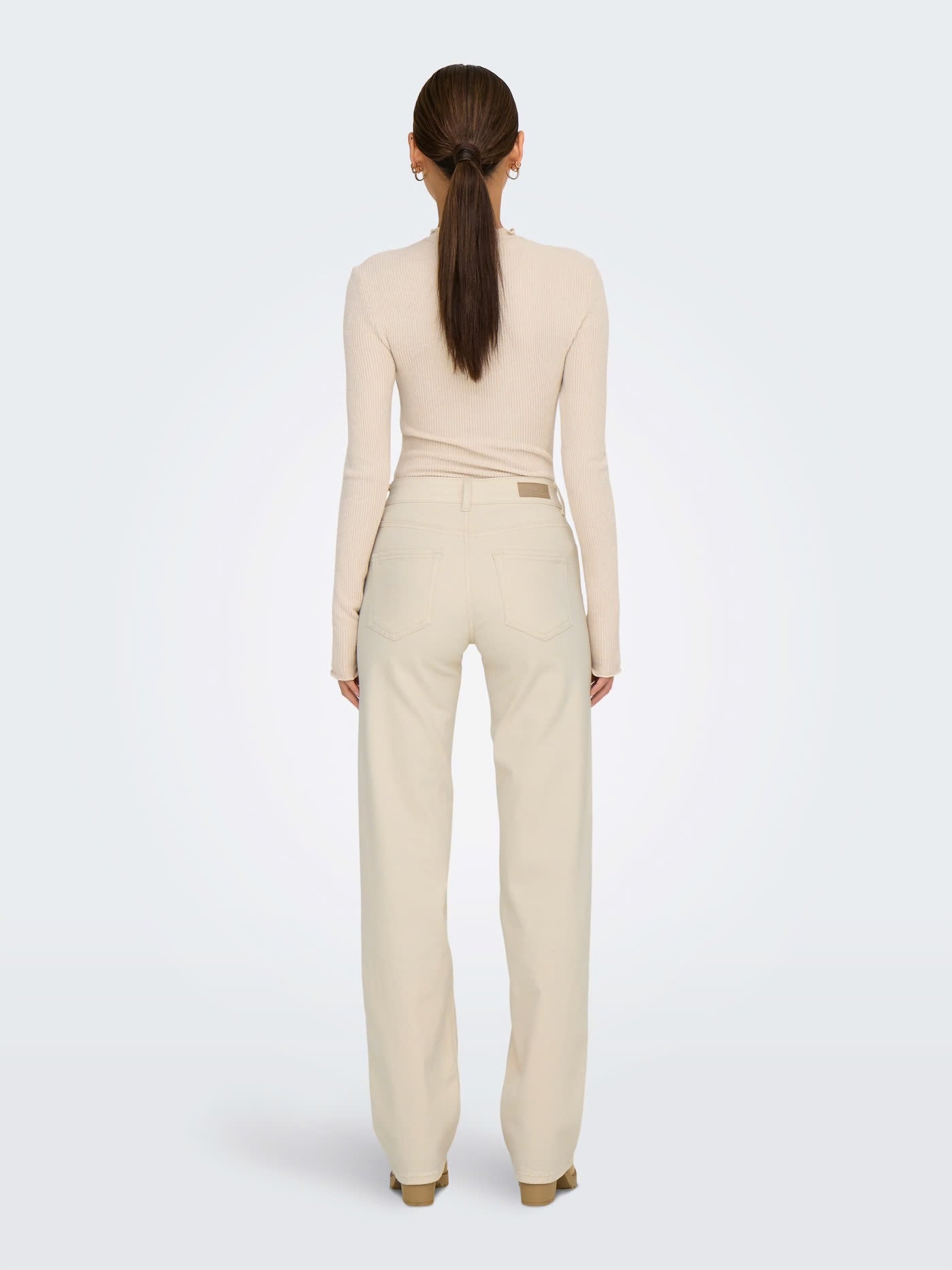 BLUSH MID STRAIGHT DNM - Ecru