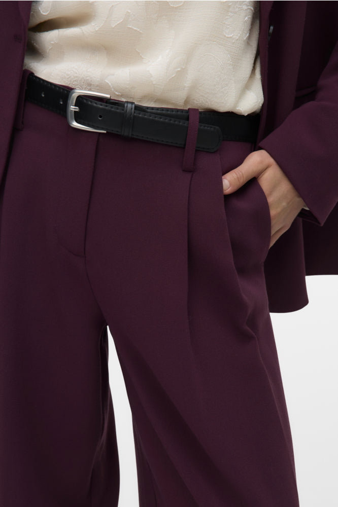 MITCHELL WIDE BELTED TROUSERS - Winetasting