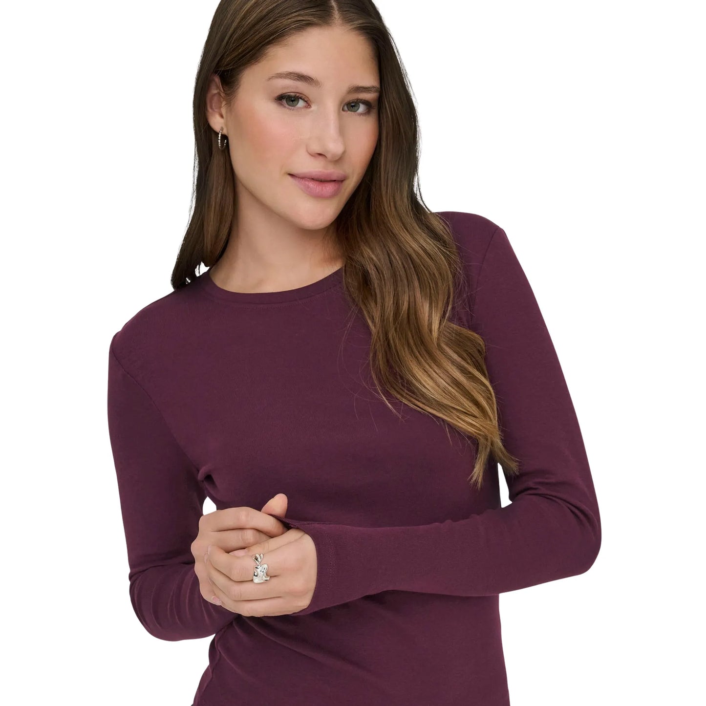 RILEY O-NECK L/S TOP JRS - Winetasting