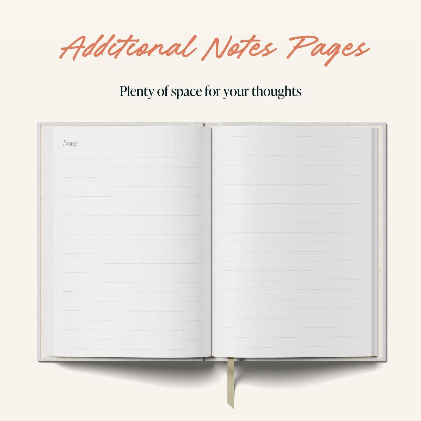 Undated Daily Planner Beige | Page a Day | A5 Hardcover