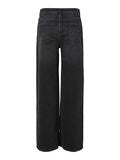 SILKE MW WIDE JEANS - Black Denim