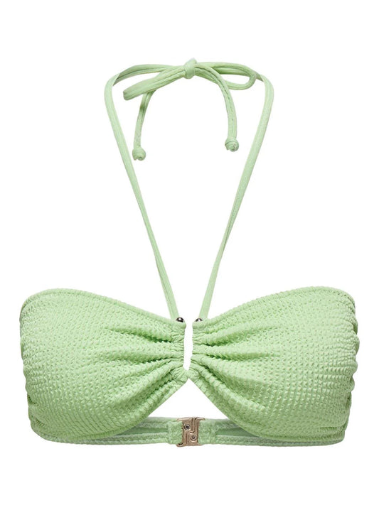 TROPEZ STRUCTURE BANDEAU BIKINI TOP - Patina Green