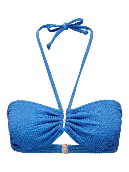 TROPEZ STRUCTURE BANDEAU BIKINI TOP - Ibiza Blue