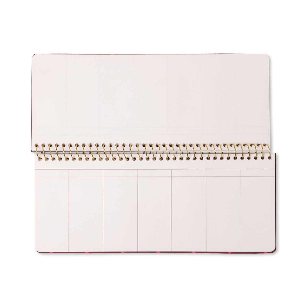 Weekly Planner Pad - Burgundy + Pink