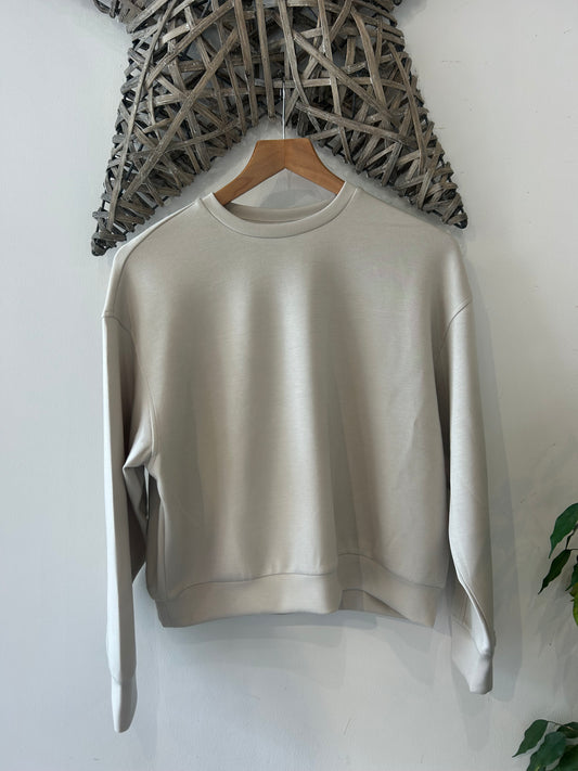 BELLIS LS SWEATSHIRT - pumice stone