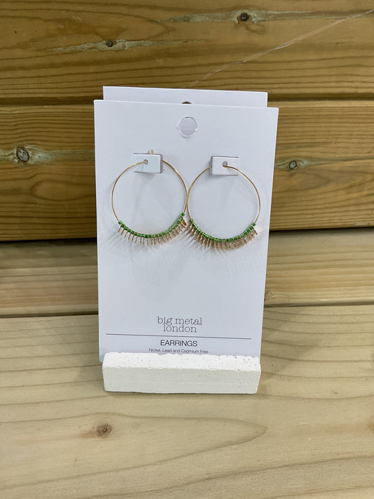Green and gold hoops