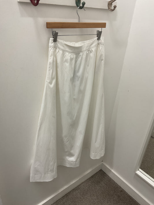 LEO MW ANKLE SKIRT - Snow White