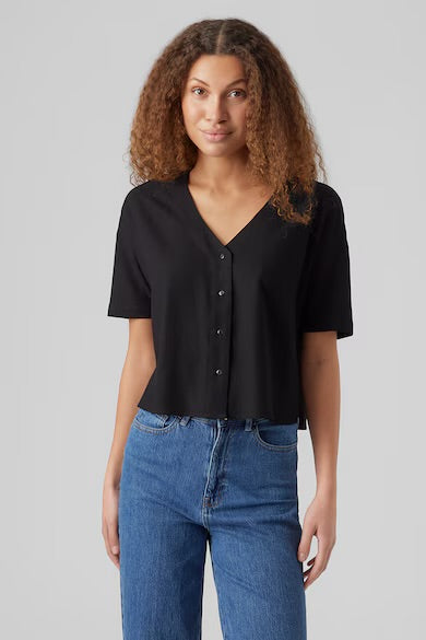 MYMILO V-NECK SHIRT - Black