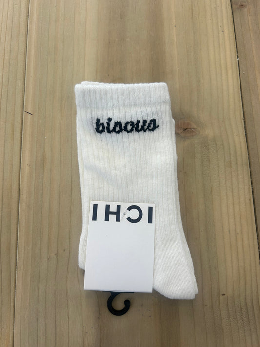 IAFRAKA SOCKS - Cloud Dancer / Black