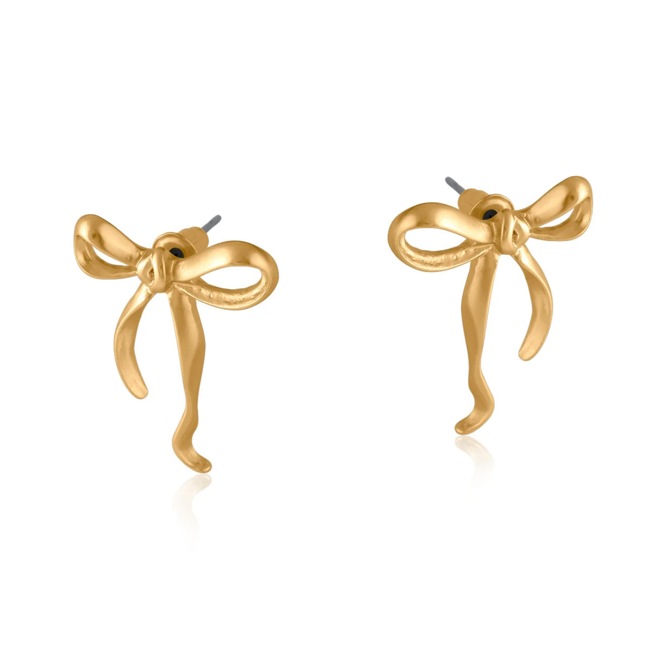 Bow Earrings - Gold