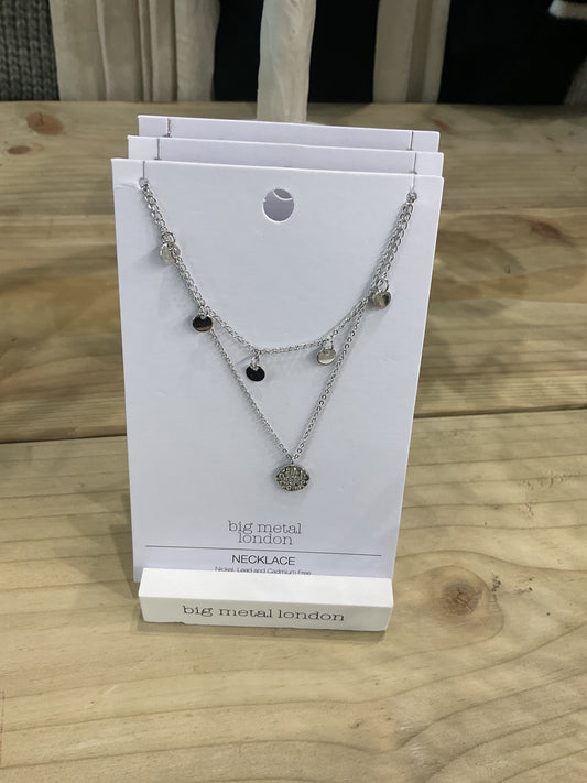 Layered Necklace - Silver