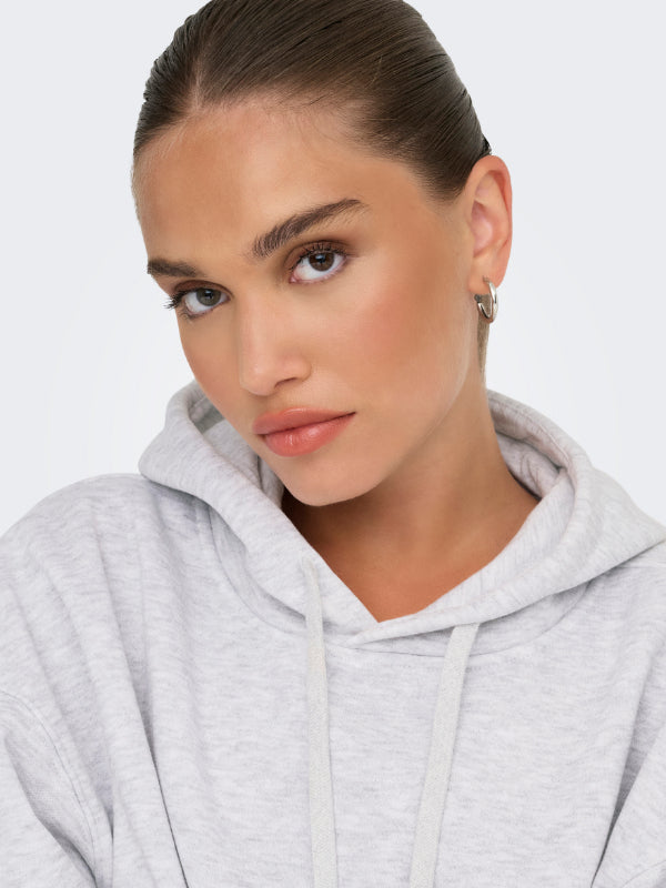 BEST LS HOOD SWT - Light Grey Melange