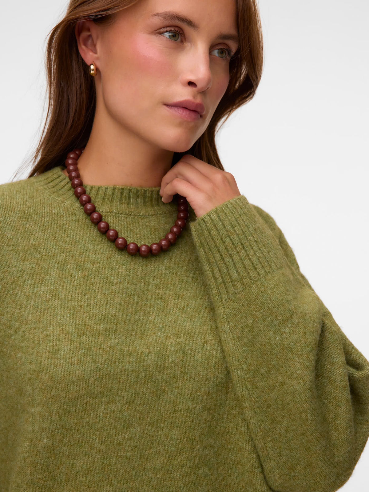 BOOM LS O-NECK PULLOVER - Sphagnum