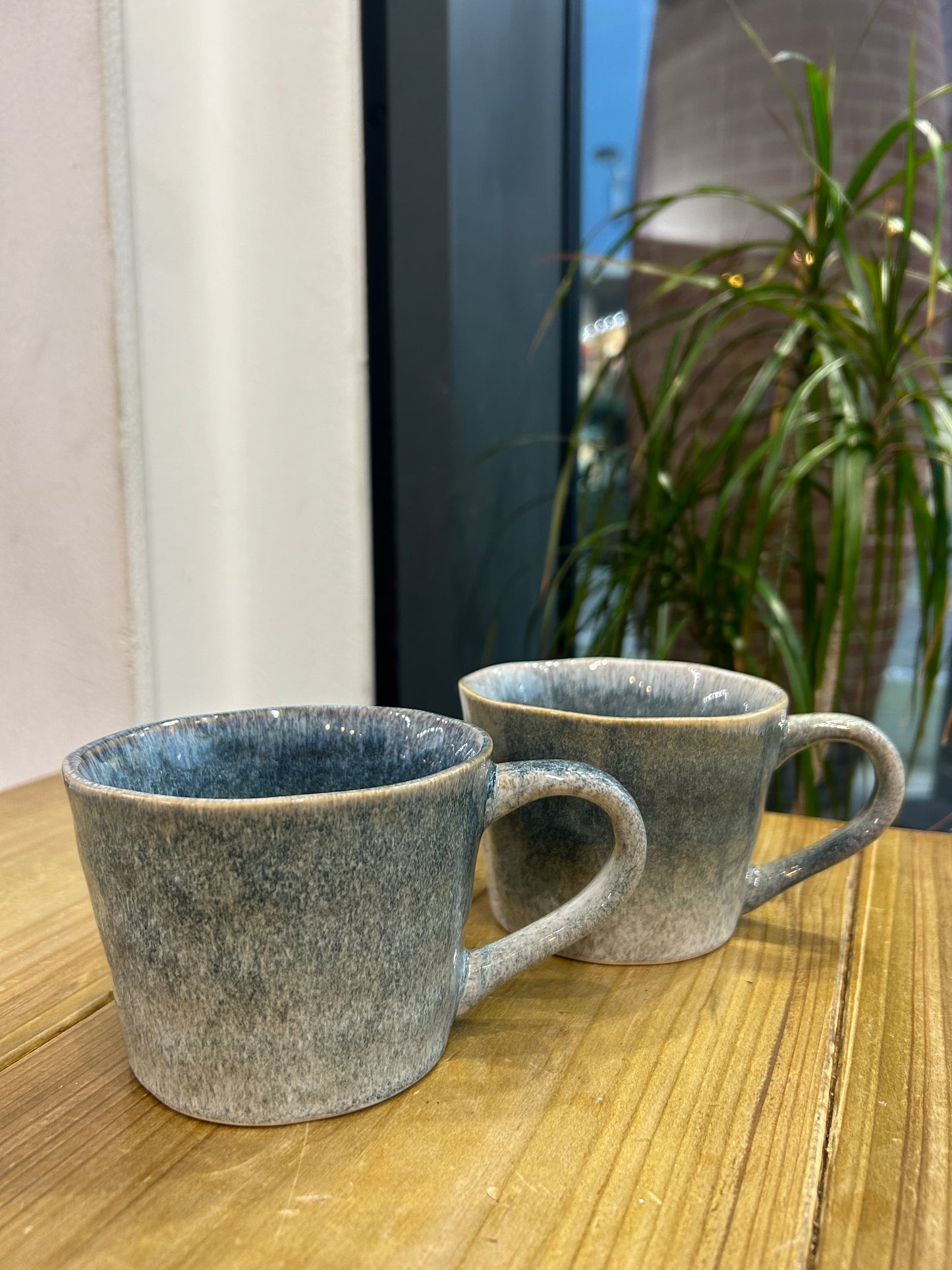 Green Blue Glazed Mug